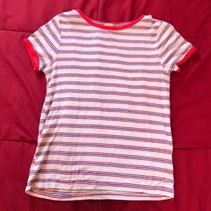 red, white, and blue forever 21 top
